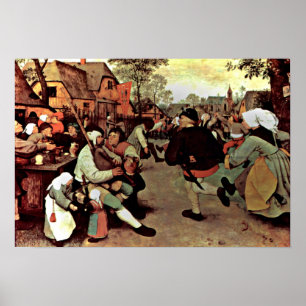 Poster Pieter Bruegel a pessoa idosa - a dança do