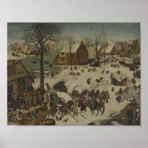 Pôster Pieter Bruegel a pessoa idosa - numeração em