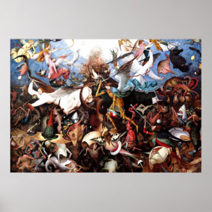 Pôster Pieter Bruegel "A Queda dos Anjos Rebeldes"
