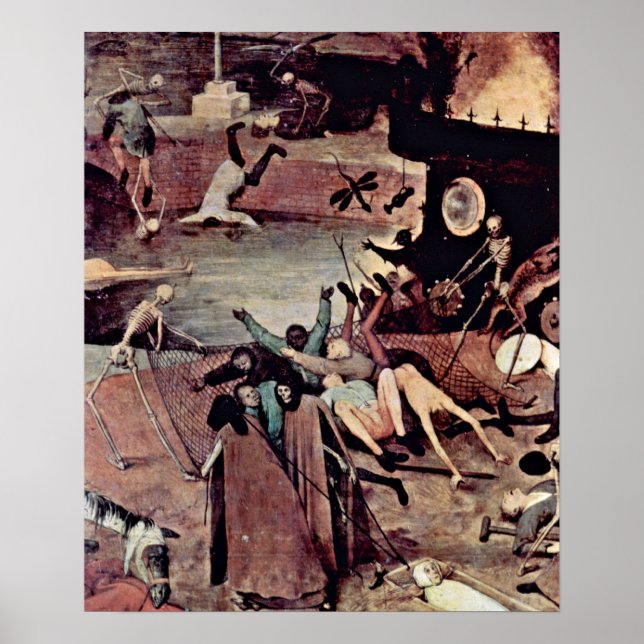 Poster Pieter Bruegel Elder - Triunfo do Detalhe da Morte (Frente)