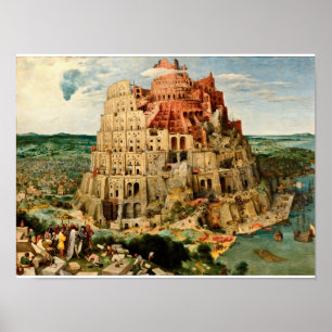 Poster Pieter Bruegel, o Velho - Babilônia