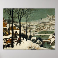 Pieter Bruegel, o Velho - Caçadores na Neve