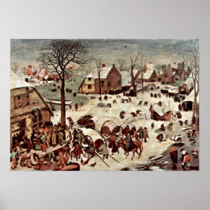 Poster Pieter Bruegel, o Velho - Censo em Belém