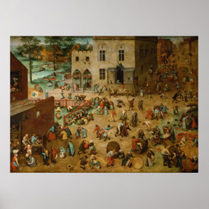Pôster Pieter Bruegel, o Velho - Jogos Infantis