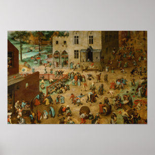 Pôster Pieter Bruegel, o Velho - Jogos Infantis