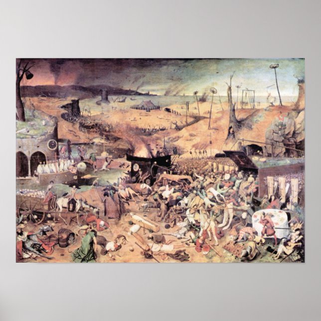 Poster Pieter Bruegel-Triumph da Morte (Frente)