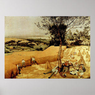 Pôster Pieter Bruegel's The Harvesters (1565)