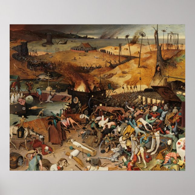 Poster Pieter Brueghel el Viejo el triunfo de la muerte (Frente)