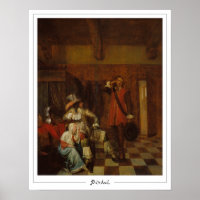 Pieter de Hooch Cartaz de Arte Zedign #10