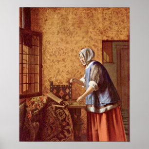 Pôster Pieter de Hooch - morre Goldwagerin