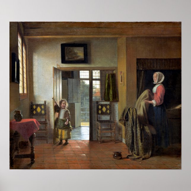 Poster Pieter de Hooch O Quarto (Frente)