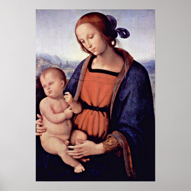 Pôster Pietro Perugino - Madonna (Frente)