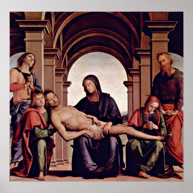 Pôster Pietro Perugino - Pieta (Frente)