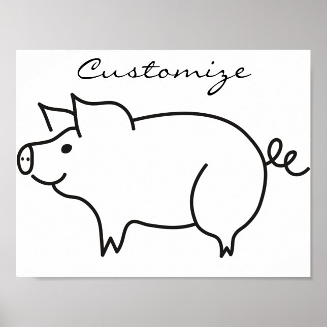 Poster Pig Animal Thunder_Cove (Frente)