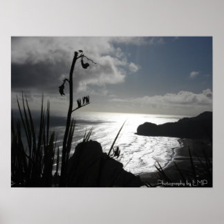 Poster Piha, NZ, Fotografia por LMP