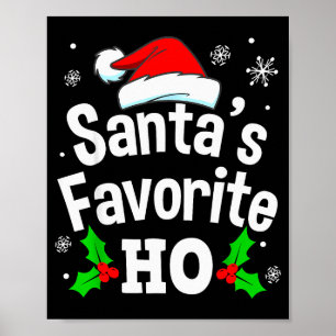 Poster Pijama Natalino Divertido Favorito do Papai Noel H