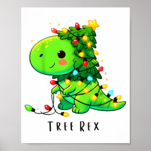 Poster Pijamas de Natal de Dinossauro Árvore Rex Homens M