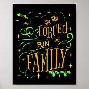 Poster Pijamas de Natal Forçadas Papais noeis Leves Ha