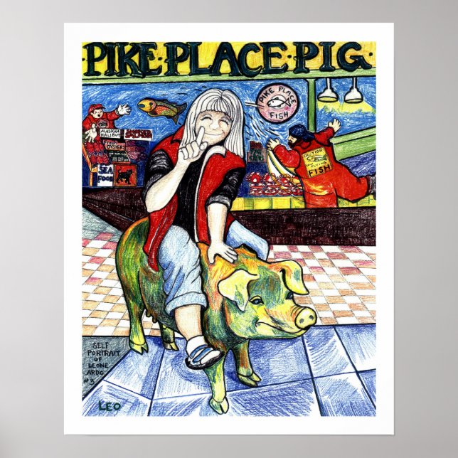 Poster Pike Place Pig (Frente)