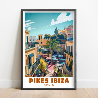 Poster Pikes Ibiza Nightclub Wall Art - Ibiza Wall Art -