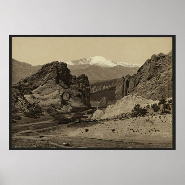 Poster Pike's Peak from the Garden of the Gods (Frente)