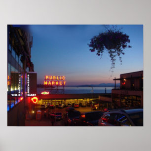 Pôster Pikes Place Market - Seattle Public Market