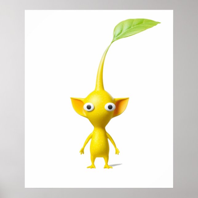 Poster Pikmin amarelo (Frente)