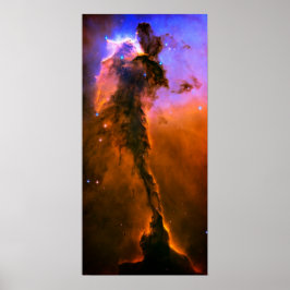 Poster Pilares da Criação da Imagem Espacial da Nebulosa