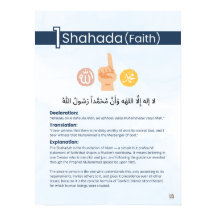 Pilares do Islã - Shahada (Fé) - Azul