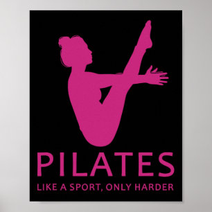 Poster Pilates Como Um Esporte Só Que Mais Difícil Piada 