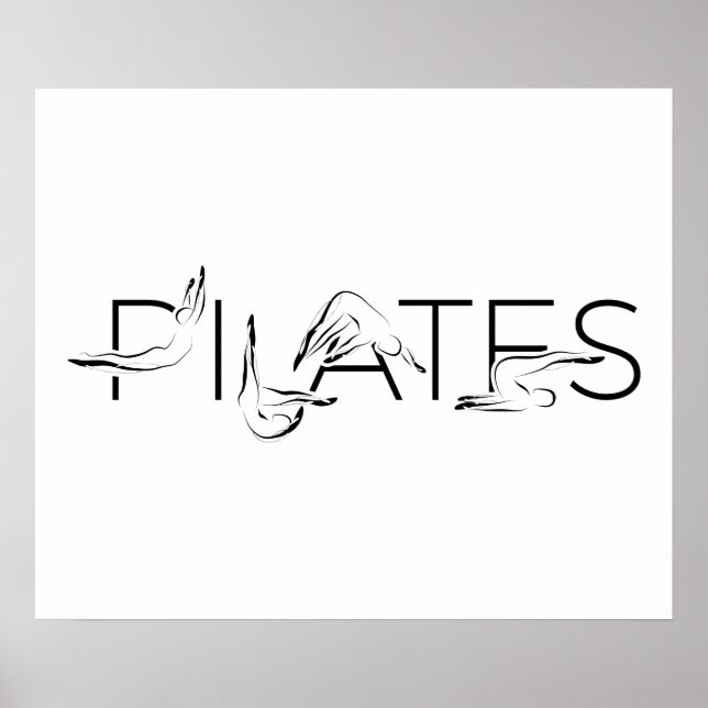 Poster Pilates Instrutor Pilates Letters (Frente)