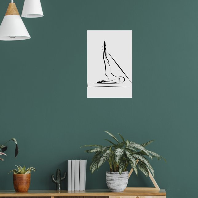 Poster Pilates Long Spine Massage Pose - Reformador (Sala de Estar 1)