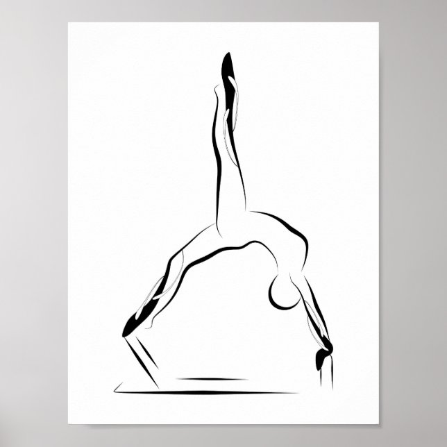 Poster Pilates Pose Mínima Pilatos Pose Pilates Reformer (Frente)