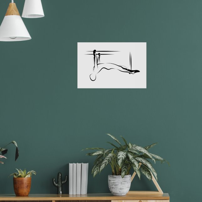 Poster Pilates travando Puxe-a para cima - Cadillac (Sala de Estar 1)