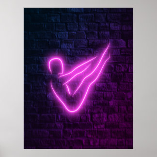 Poster Pilatos - pose de neon mestiça