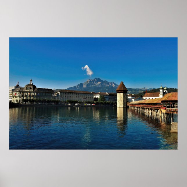 Poster Pilatus e Lucerne (Frente)