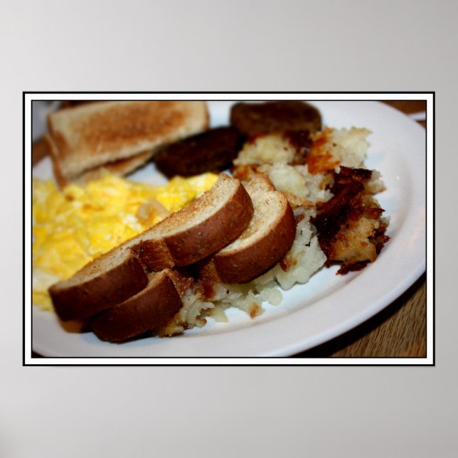 Pôster Pilha de café da manhã (Frente)