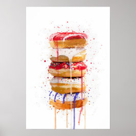 Poster Pilha de Donuts