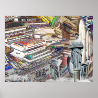 Poster Pilha de Livros