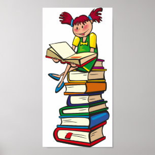 Pôster Pilha de livros
