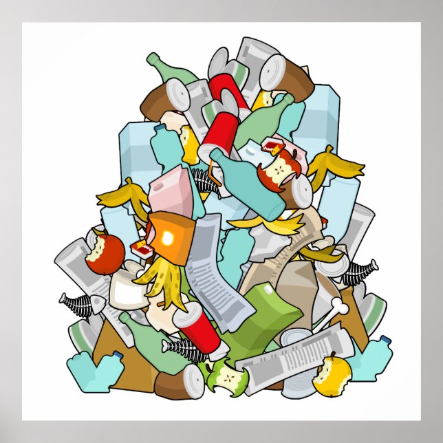 Poster Pilha de Lixo (Frente)