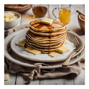 Pôster Pilha de Panquecas