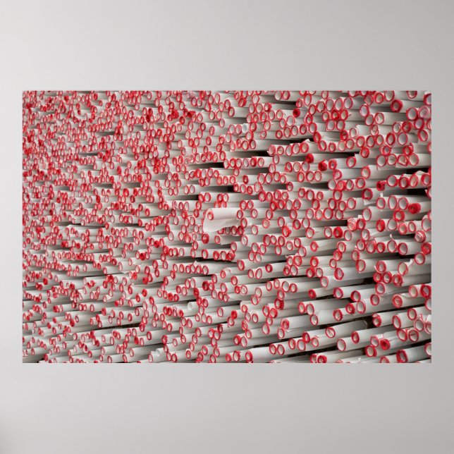 Poster Pilha de papéis laminados (Frente)