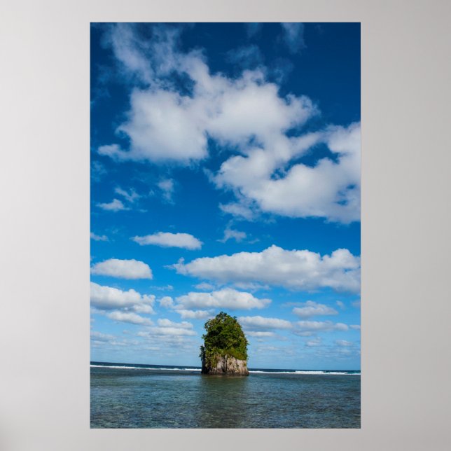 Poster Pilha do Mar Rodeada pelo Oceano (Frente)