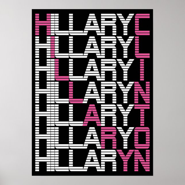 Poster pilha do tipo clinton hillary (Frente)