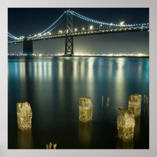 Poster Pilhas ao longo do Embarcadero, San Francisco