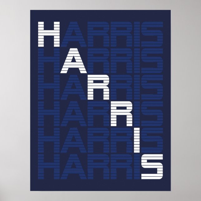 Poster Pilhas de texto HARRIS (Frente)