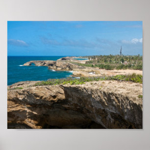 Poster Pilhas e praias costeiras em Cueva del Indio