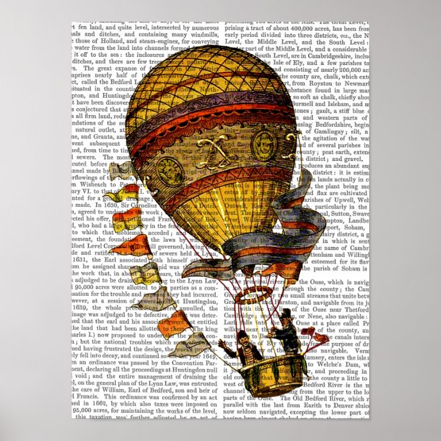 Poster Pilote Hot Air Balloon (Frente)