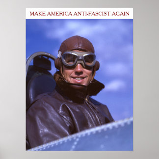 Poster Piloto Americano da Segunda Guerra Mundial MAAFA